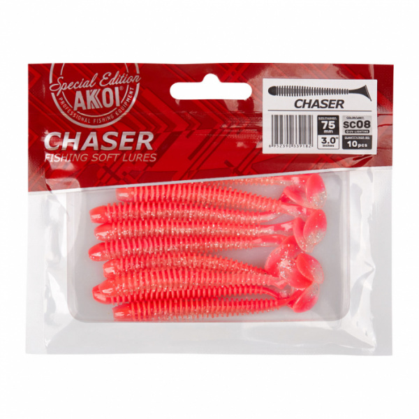 Силиконовая приманка AKKOI CHASER  75mm цвет SC08 Силиконовая приманка AKKOI CHASER  75mm цвет SC08