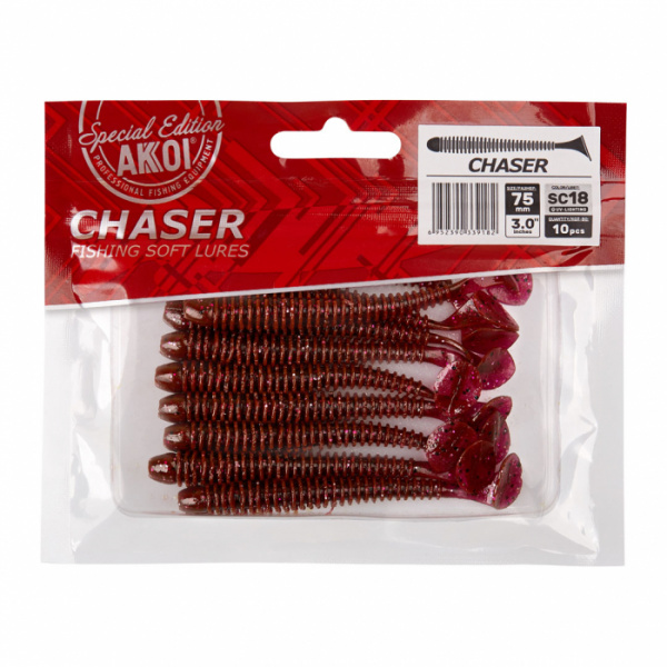 Силиконовая приманка AKKOI CHASER  75mm цвет SC18 Силиконовая приманка AKKOI CHASER  75mm цвет SC18