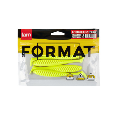 Силиконовая приманка FORMAT PIONEER 100mm (5шт.) цвет F20