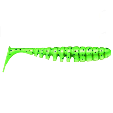 Приманка ZUB-SHAD  50мм(2")-10шт, (цвет 351) шартрез с блестками