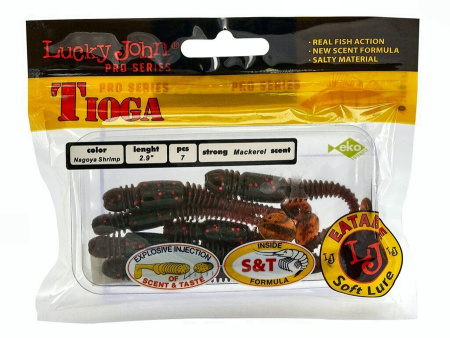 Виброхвосты съедоб. искусст. LJ Pro Series TIOGA 2.9in (07.40)/085 7шт.