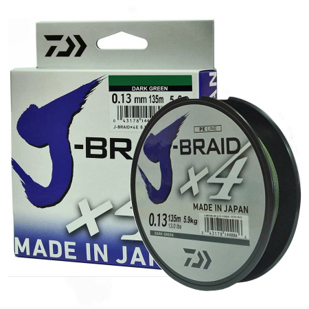 Шнур Daiwa J-Braid X4 0.13 mm