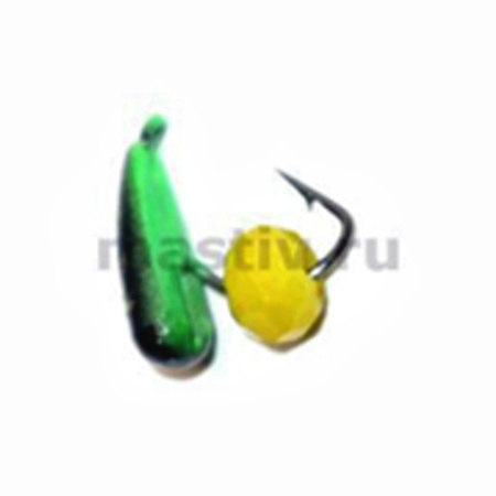 Хрень 3 чёрный+зелёный, гр шарик, 0,65гр. (сырный)