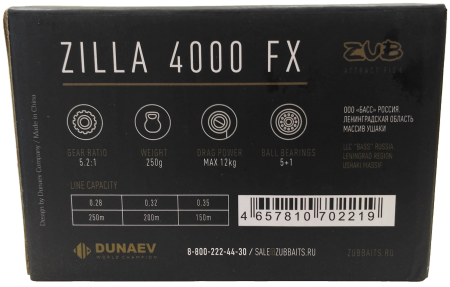 Катушка ZUB Zilla 4000 FX 5+1bb