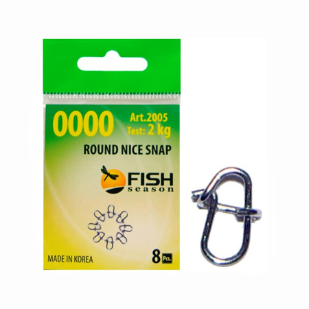 Застежка Round Nice, №1,5 (11 кг), (упак. 7 шт)