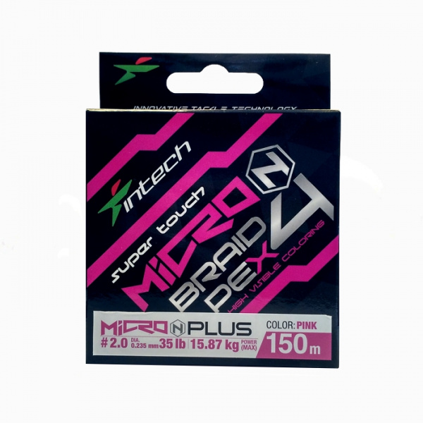Шнур плетеный Intech MicroN Plus PE x4 150m (#2.0 (35lb / 15.88kg))