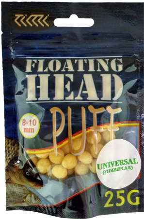 Плавающая насадка PUFF воздушное тесто 8-10 мм.УНИВЕРСАЛ белый