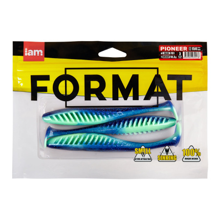 Силиконовая приманка FORMAT PIONEER 150mm (3шт.) цвет F01