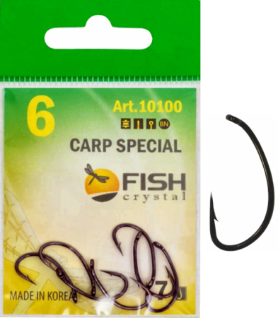 Крючок CARP SPECIAL №6 с ушком, покрытие BN (7 шт)