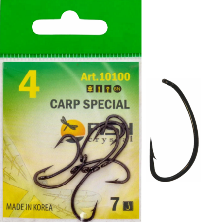 Крючок CARP SPECIAL №4 с ушком, покрытие BN (7 шт)