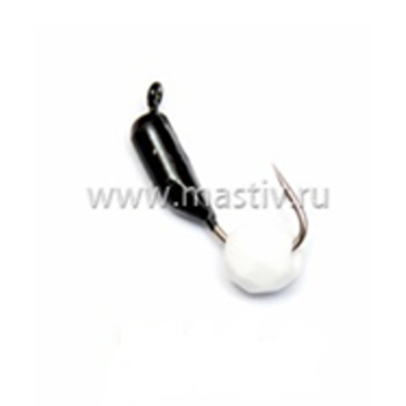 Безнасадка 2 чёрный, гр шарик, 0,5гр. (белый)