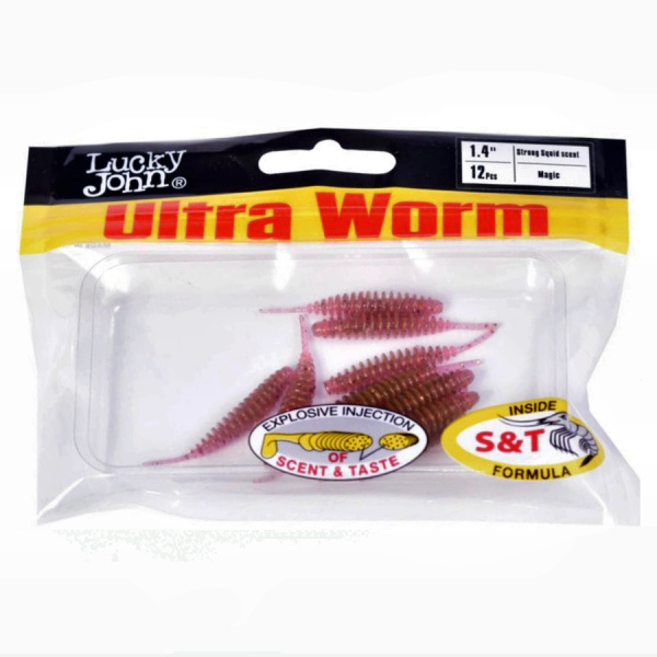 Слаги съедобные искусственные LJ Pro Series ULTRAWORM 1,4in (03.50)/S14 12шт.