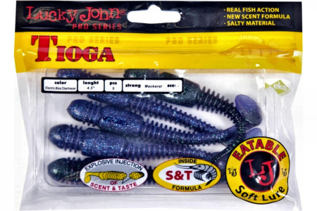 Виброхвосты съедоб. искусст. LJ Pro Series TIOGA 4.5in (11.40)/T52 5шт.