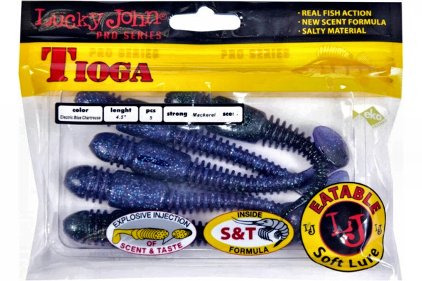 Виброхвосты съедоб. искусст. LJ Pro Series TIOGA 4.5in (11.40)/T52 5шт.