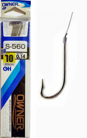 Крючок с поводком Owner S-560 #10-0.14 Крючок с поводком Owner S-560 #10-0.14