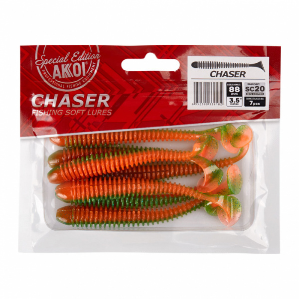 Силиконовая приманка AKKOI CHASER  88mm цвет SC20 Силиконовая приманка AKKOI CHASER  88mm цвет SC20