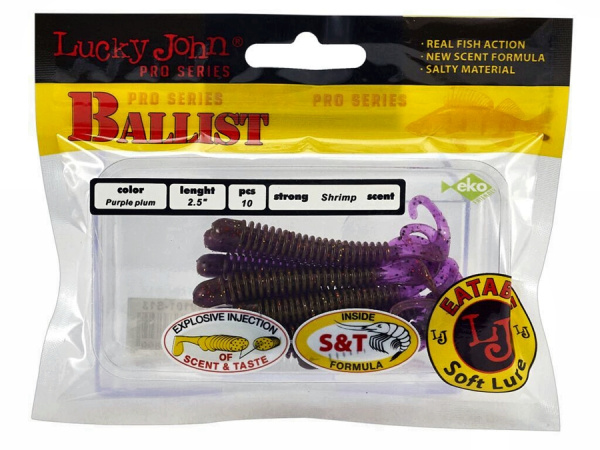 Твистер съедоб. исскуст. LJ Pro Series BALLIST 2.5in S13