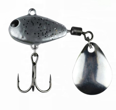 Тейл-спиннер HURRICANE 35g Silver glitter