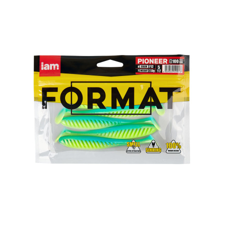 Силиконовая приманка FORMAT PIONEER 100mm (5шт.) цвет F12