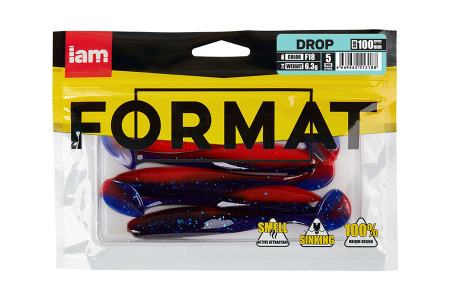 Силиконовая приманка FORMAT DROP 100mm (5шт.) цвет F18