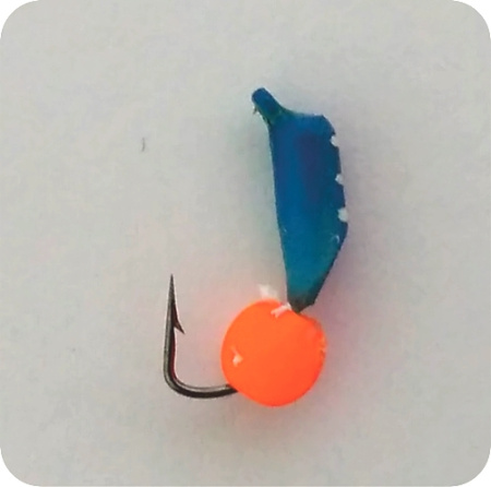 Безнасадка 2,5 синий, неоновый шар, 0,5гр. оранжевый