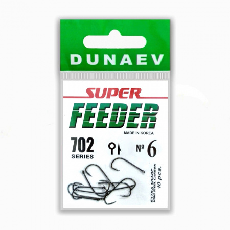 Крючок Dunaev Super Feeder 702 # 6 (упак. 10 шт)