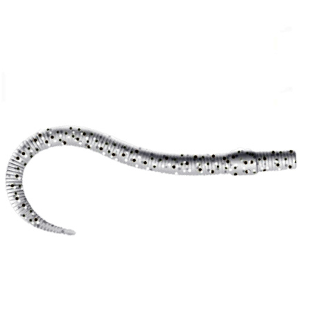 Приманка ZUB-WORM 100мм(4")-5шт, (цвет 501) серый с блестками