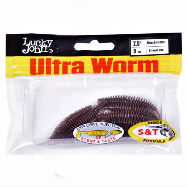 Слаги съедобные искусственные LJ Pro Series ULTRAWORM 2,0in (05.00)/S19 9шт.