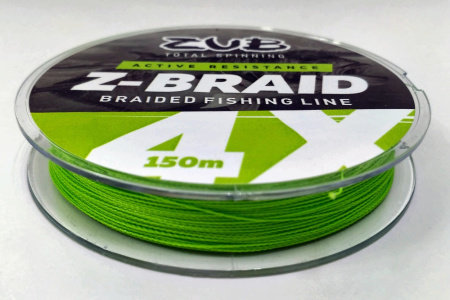 Шнур ZUB Z -BRAID Lime 150m 0,14мм