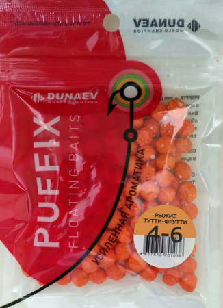 Пуффы DUNAEV 4-6мм, рыжие тутти-фрутти Пуффы DUNAEV 4-6мм, рыжие тутти-фрутти