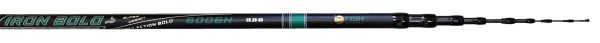 Удилище тел. с кольцами (болонское) "IRON BOLO" FISH CRYSTAL , длина 6 м (30-80Gr) CARBON 30T+40T