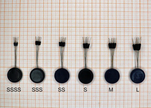 Стопор резиновый цилиндр, №SSS, (упак. 9 шт)