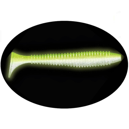 Приманка ZUB-SWING 117мм(4,6")-4шт, (цвет 403) зеленый светящийся