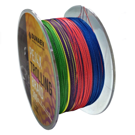 Шнур DUNAEV TROLLING BRAID PE X4 300м 0,32мм