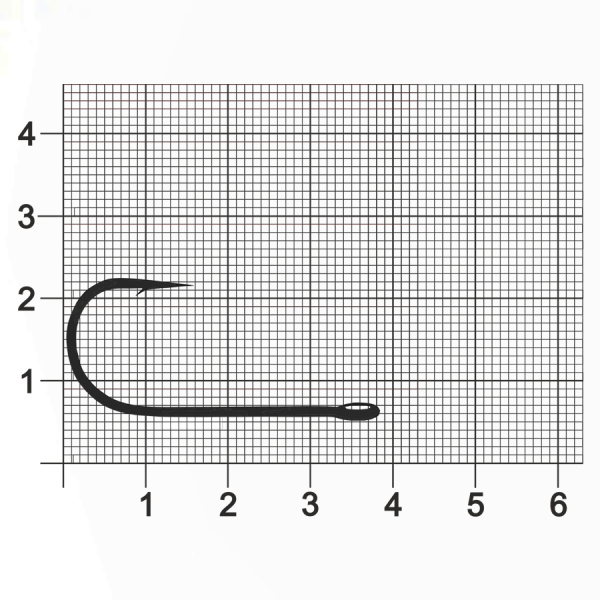 Крючок Single Hook ZUB 604 # 1/0 (упак. 5 шт)