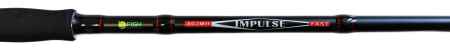 Удилище спиннинговое "IMPULSE" FISH CRYSTAL , 2 секции, полая верш, длина 2.44 м, тест 7-32 г