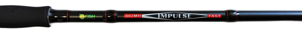 Удилище спиннинговое "IMPULSE" FISH CRYSTAL , 2 секции, полая верш, длина 2.44 м, тест 7-32 г