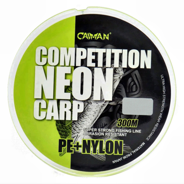 Леска Caiman Competition Neon Carp 300м green 0,32мм