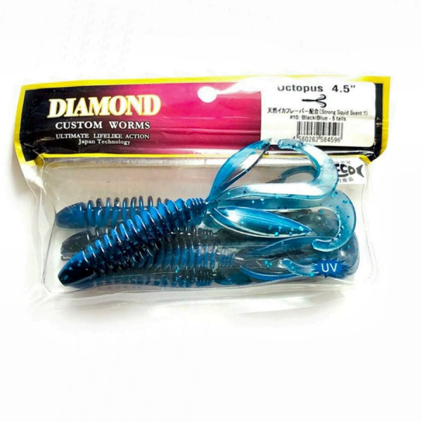 Силиконовая приманка DIAMOND Octopus 4.5" #10 Силиконовая приманка DIAMOND Octopus 4.5" #10