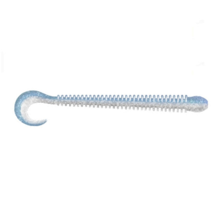 Приманка ZUB-WORM-ZANDER 135мм(5,3")-5шт, (Цвет 406) голубой верх - перламутр низ