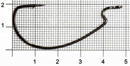 Крючки офсетные Gamakatsu WORM OFFSET EWG HOOKS BLACK разм. 3/0 5шт.