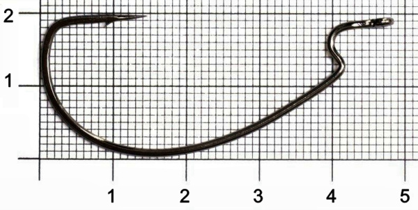 Крючки офсетные Gamakatsu WORM OFFSET EWG HOOKS BLACK разм. 3/0 5шт.