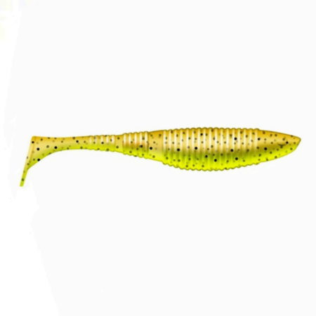 Приманка ZUB-WIBRA 125мм(4,8")-5шт, (цвет 310) желтый с блестками
