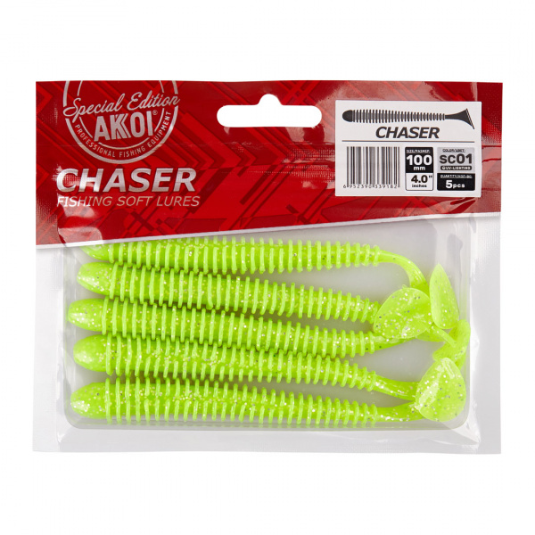 Силиконовая приманка AKKOI CHASER 100mm цвет SC01 Силиконовая приманка AKKOI CHASER 100mm цвет SC01