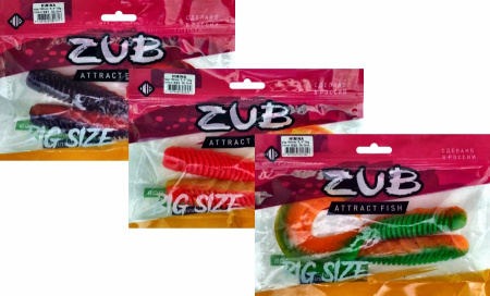 Приманка ZUB-HIBINA 180мм(7,1")-2шт, (цвет 404) желтый светящийся