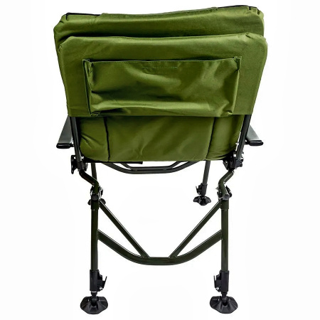 кресло /MIFINE/ карповое,с подлокотниками,регулируемой спинкой,телескопические ножки 55066