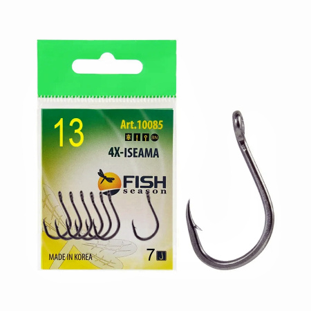 Крючок 4X-ISEAMA-RING №13 с ушком, покрытие BN (7 шт)