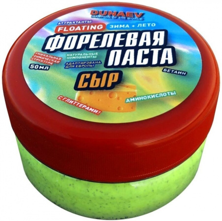 Паста Dunaev 50мл Форель Сыр Зеленая