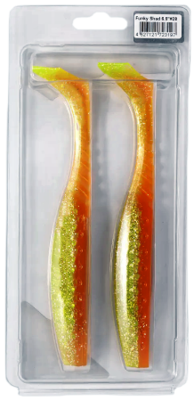 Приманка силиконовая Frapp Funky Shad 6,9" #28 (2 шт/уп)