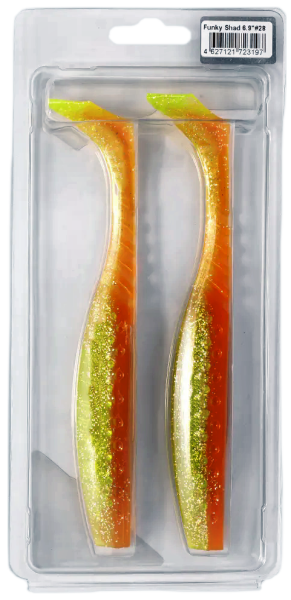 Приманка силиконовая Frapp Funky Shad 6,9" #28 (2 шт/уп) Приманка силиконовая Frapp Funky Shad 6,9" #28 (2 шт/уп)